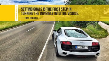 Setting goals is the first step in turning the invisible into the visible. ~ Tony Robbins