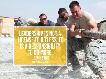 Leadership is not a license to do less; it is a responsibility to do more. — Simon Sinek