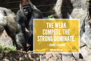The weak compete. The strong dominate. — Grant Cardone